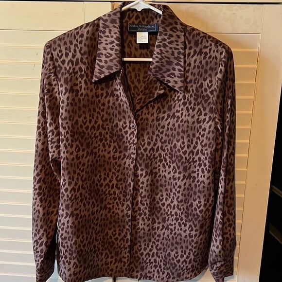 Vintage Norton McNaughton Petite button-down blouse - Picture 1 of 4